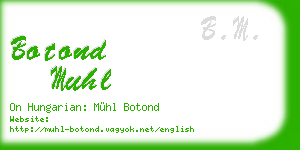 botond muhl business card